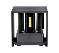 1 pz 11W LED Wall Lamp with Bridgelux Chip Black 3000K Square