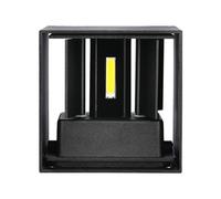 1 pz 11W LED Wall Lamp with Bridgelux Chip Black 4000K Square