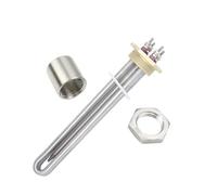 1 pz 12 v/24 v/36 v/48 v DC Elemento Riscaldante Con 1 1/4 "DN32 Flangia In Rame Riscaldatore di Acqua Solare elemento riscaldante Con 8mm Pozzetto Termometrico(Heater Thread Nut,12V 300W)
