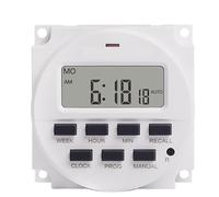 1 pz 12 V CC CA 7 giorni settimanali programmabile digitale elettronico interruttore relè temporizzatore controllo formato 12/24 ore orologio e conto alla rovescia OFF(With enclosure)