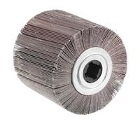 1 pz 120x100x19mm 60-320 Grana Ruota Lamellare Panno Abrasivo Trafilatura Lucidatura Brunitura Tamburo levigatura Ruota Per Acciaio Inox(320)