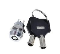 1 PZ 12MM Acciaio inossidabile Blocco elettronico Blocco di alimentazione Interruttore a chiave S1201 Doppio lato Tipo estraibile 0.5A250V AC 2 chiavi