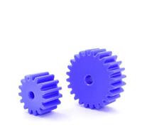1 pz 12T-27T 2M Ingranaggio cilindrico piatto blu 12 13 14 15 16 17 18 19 20 21 22 23 24 25 26 27 denti(25 Teeth (OD 54mm))