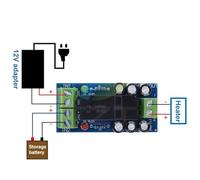 1 pz 12V 150W 12A Modulo di commutazione della batteria di backup Scheda ad alta potenza Commutazione automatica della batteria XH-M350