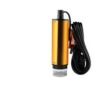 1 pz 12v24v pompa elettrica for carburante diesel 51mm 30l/min sollevamento acqua olio auto sommergibile lega di alluminio for trasporto acqua diesel(12v Cigarette)