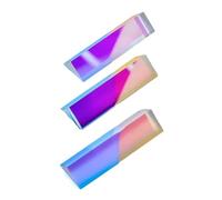 1 pz 14x14x87mm Vetro Ottico Ad Angolo Retto Riflettente Triangolare Prisma for Insegnare Lo Spettro Della Luce Arcobaleno Prisma