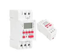 1 pz 15A 20A 30A Interruttore orario settimanale programmabile su guida DIN Interruttore orario digitale ACDC 12V 24V 110V 220V 240V(THC-20A-AC220V)