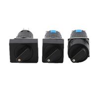 1 pz 16 mm 2 3 posizioni autobloccante interruttore a pulsante rotante a 3/6 pin interruttore selettore rotondo testa rotonda/quadrata/rettangolare(3 Gear position,2NO 2NC 6PIN,Square)
