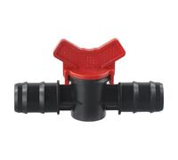 1 pz 16 mm 20 mm 25 mm valvola di intercettazione valvola a sfera connettore tappo tubo PE PN4 tubo flessibile a goccia for irrigazione a goccia acquario attrezzi da giardino(25mm x25mm)
