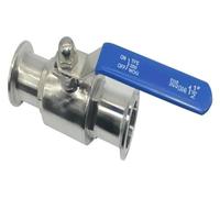 1 pz 19/25/32/38/45/51/57/63mm 304 valvola a sfera sanitaria in acciaio inossidabile Tri Clamp 50,5mm/64mm/77,5mm(51mm x Ferrule 64)