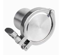 1 Pz. 19/25/32/38 Mm SS304 Ghiera Tri Clamp Sanitaria Estesa K50.5 + Tappo Terminale + Tri Clamp + Guarnizione In Silicone(25 * 2 * 50mm)