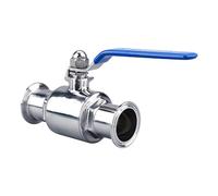 1 PZ 19mm 1 "25mm 32mm 304 valvola a sfera sanitaria in acciaio inossidabile 2 vie 1.5" triplo morsetto tipo ghiera(38mm)