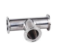 1 Pz 19mm-108mm O/D Ghiera Sanitaria In Acciaio Inossidabile 304 3 Vie Tee Connettore Raccordo 1.5 "-4" Tri Morsetto(51mm x Ferrule 64)