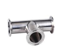 1 Pz 19mm-108mm OD Ghiera Sanitaria In Acciaio Inox 304 3 Vie Tee Connettore Raccordo 1.5 "-4" Tri Morsetto(51mmxFerrule 64)