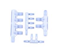 1 pz 2,4~11,1 mm PP laterale 4/5 vie connettori irrigazione tubo di diametro uguale giunti pagoda acquario serbatoio pompa aria giunto tubo(4 way 5.6MM)