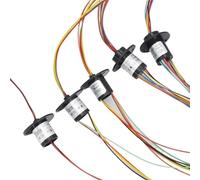 1 pz 2/4//6/8/12/18 Canali Micro Ruota Anello di Contatto 2A Diametro 12.5mm for RC Escavatore Modello FAI DA TE PTZ Giunto Cardanico Elettrico Collettore Anelli(2 Channel)