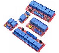 1 PZ 2 4 8 Canali 5 V Scheda Modulo Relè Shield con Supporto Accoppiatore Ottico Trigger Alto e Basso Livello(8 Channel Red 5v)