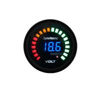1 pz 2 "52MM digitale 20 LED Boost Bar Psi vuoto temperatura acqua temperatura olio pressa olio voltmetro rapporto aria/carburante EGT Temp RPM calibro(Voltmeter)