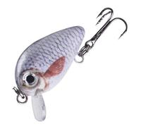 1 pz 2,8 cm/4 cm/4,5 cm Piccola Esca da Pesca for Il Black Bass Fatta a Mano Esca Galleggiante in plastica Dura all'Ingrosso Mini Esche Artificiali Crankbait Wobblers(CC28F-5)