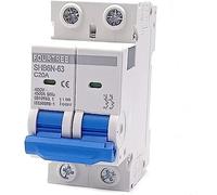 1 pz 2 poli 400 V ~ CType mini interruttore automatico ritaglio miniatura interruttore aria domestico montaggio Mcb 36 mm (dimensioni : 2 poli, colore : 6A)(25a)