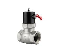 1 PZ 2 pollici ad alta temperatura in acciaio inox elettrovalvola vapore normalmente chiusa elettrovalvola a due vie con filettatura interna 220 V 24 V 12 V(G_110VAC)