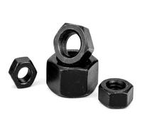 1 pz/2 pz/5 pz/10 pz/25 pz/50 pz/55 pz Dadi esagonali neri in acciaio al carbonio(M3 55pcs)