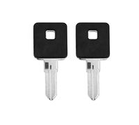 1 pz/2 pz Chiave di accensione grezza for motocicletta con lama non tagliata, nera, compatibile con Sportster XL883 1970-2015 XL1200 1988-2012 2013 2014 2015(2Pcs Key)