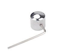 1 Pz/2 Pz Manopole Per Basso Elettrico Manopole A Cupola In Metallo Manopole Di Controllo Del Tono Del Volume Con La Chiave accessori per chitarra(Silver,3/4)