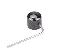 1 Pz/2 Pz Manopole Per Basso Elettrico Manopole A Cupola In Metallo Manopole Di Controllo Del Tono Del Volume Con La Chiave accessori per chitarra(Bk Nickel,2)