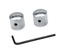 1 Pz/2 Pz Metallo Potenziometro Cupola Manopola Manopola Di Controllo Volume Audio Accessori Per Chitarra Elettrica parti di chitarra(Silver,2pcs)