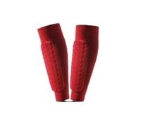 1 pz/2 pz Parastinchi da calcio a nido d'ape, scudi , manicotti for leggings sportivi, protezioni for attrezzatura protettiva per uomo, donna(2 PC Red,M)