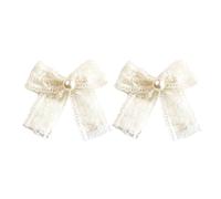 1 pz/2 pz Pizzo Bowknot Clip di Capelli/Mascella Clip Banchetti Del Partito Corda Dei Capelli Per La Ragazza Che Scatta Foto Molla