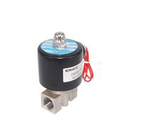 1 PZ 2 S serie valvola chiusa 1/4 "3/8" 1/2 "3/4" 1 "elettrovalvola in acciaio inossidabile valvola pneumatica acqua olio gas (Color : 2S200-20, Size : AC380V)