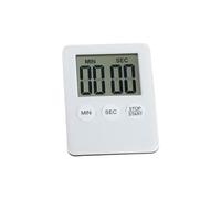 1 pz/2 timer magnetico da cucina, ultra sottile, timer sportivo mini, timer digitale da cucina, timer multifunzione per cucinare, fare sport, pisolino, giochi da ufficio (bianco/nero)