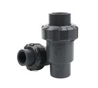 1 pz 20 25 32 40 50 mm Valvola di ritegno in PVC Valvola di non ritorno a 1 via Adattatore for acquario Serbatoio for pesci Giunti for tubi dell'acqua for irrigazione da giardino(I.D 20mm)