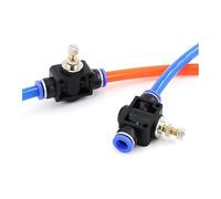 1 pz 20/50/100 pz Valvola a farfalla 4 mm 6 mm 8 mm 10 mm 12 mm Valvola di controllo del flusso d'aria Tubo flessibile Valvola manuale pneumatica Connettore a innesto(Sa-6)