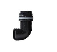 1 pz 20~50 mm PVC Nero 90° connettori a Gomito Uguali for Acquario Scarico Ingresso Uscita Giunti Tubo di Troppo Pieno irrigazione Giardino(Yellow)
