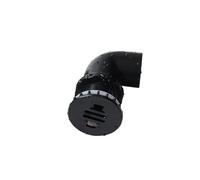 1 pz 20~50 mm PVC Nero 90° connettori a Gomito Uguali for Acquario Scarico Ingresso Uscita Giunti Tubo di Troppo Pieno irrigazione Giardino(Silver)