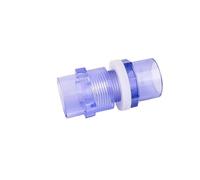 1 pz 20~63 mm tubo in PVC blu trasparente giunto di scarico for acquario fai da te connettore a T for tubo di ingresso e uscita dell'acqua del serbatoio(Direct,Inner dia 32mm)