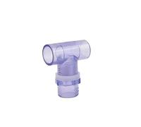 1 pz 20~63 mm tubo in PVC blu trasparente giunto di scarico for acquario fai da te connettore a T for tubo di ingresso e uscita dell'acqua del serbatoio(Tee,Inner dia 20mm)