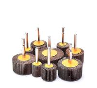 1 pz 20-80 mm spazzola abrasiva a lamelle con gambo da 6 mm | Disco abrasivo per levigatura e lucidatura | Accessori per utensili rotanti fai da te, 50x10 mm, 240