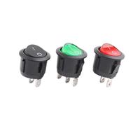 1 pz. 20 mm rotondo nero pulsante mini interruttore 2 pin 3 A/6 A 250 V CA KCD(Beige)