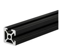 1 pz 2020N2 Binario in alluminio scanalato a doppia faccia, profilo in lega di alluminio industriale argento/nero(Black,250mm)