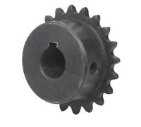 1 pz 20T 04C Ingranaggio for catena 45# Acciaio 20 denti Ruota dentata for trasmissione industriale Foro 5 6 6,35 8 10 12 12,7-20 mm(6.35mm)