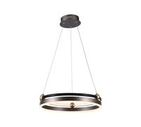 1 pz 20W LED Designer Hanging Lamp Single Ring 3000K Coffee Body