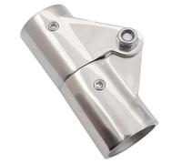 1 pz 22 25 mm barca hardware palo ringhiera albero tettoia in acciaio inox 316 tubo tubo giunto girevole pieghevole connettore(Screw type,22mm)