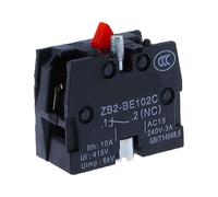 1 pz 22 mm momentaneo XB2-BW3361 interruttore a pulsante rotondo con luce LED 1NO 24 V/AC220 V/AC380 V verde, rosso, giallo, blu ZB2-BE101C(NC,48V)