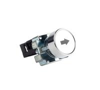 1 PZ 22mm XB2-EA Interruttore a pulsante in metallo Start/Stop Nero/Freccia bianca 10A/415V Auto-Reset/Momentaneo Simbolo Interruttore a pulsante(W-arrow)
