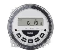1 pz 230 V CA 7 giorni settimanali programmabile digitale interruttore di illuminazione uscita 220 V tensione batteria interna con copertura antipolvere(Load 10A-MINUTE)