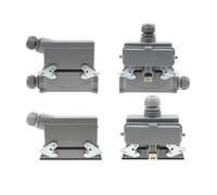 1 pz 24 core Connettore rettangolare for carichi pesanti HDC-HE-024 AviationPlug Con coperchio protettivo 500 V 16 A(24core side outgoing)